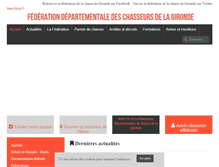 Tablet Screenshot of chasseurs33.com